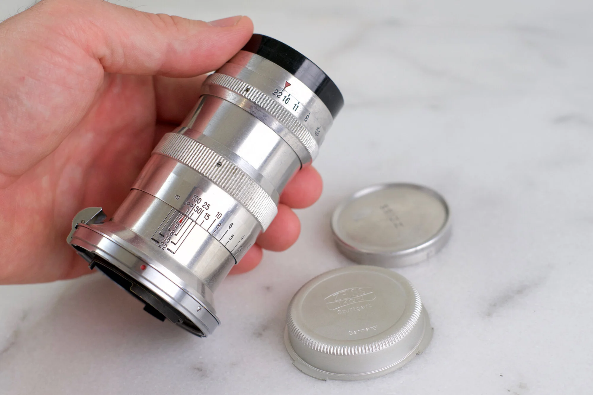 Carl Zeiss Jena 13.5cm F/4 Sonnar T (Coated) Lens for Contax